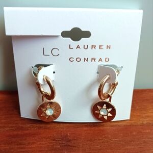 LC LAUREN CONRAD STAR SUN EARRINGS